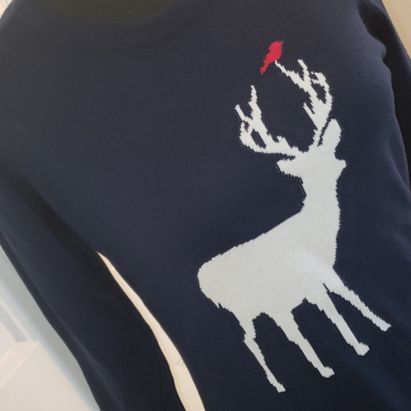 🦌 Navy Blue Sweater - Picture 2 of 3